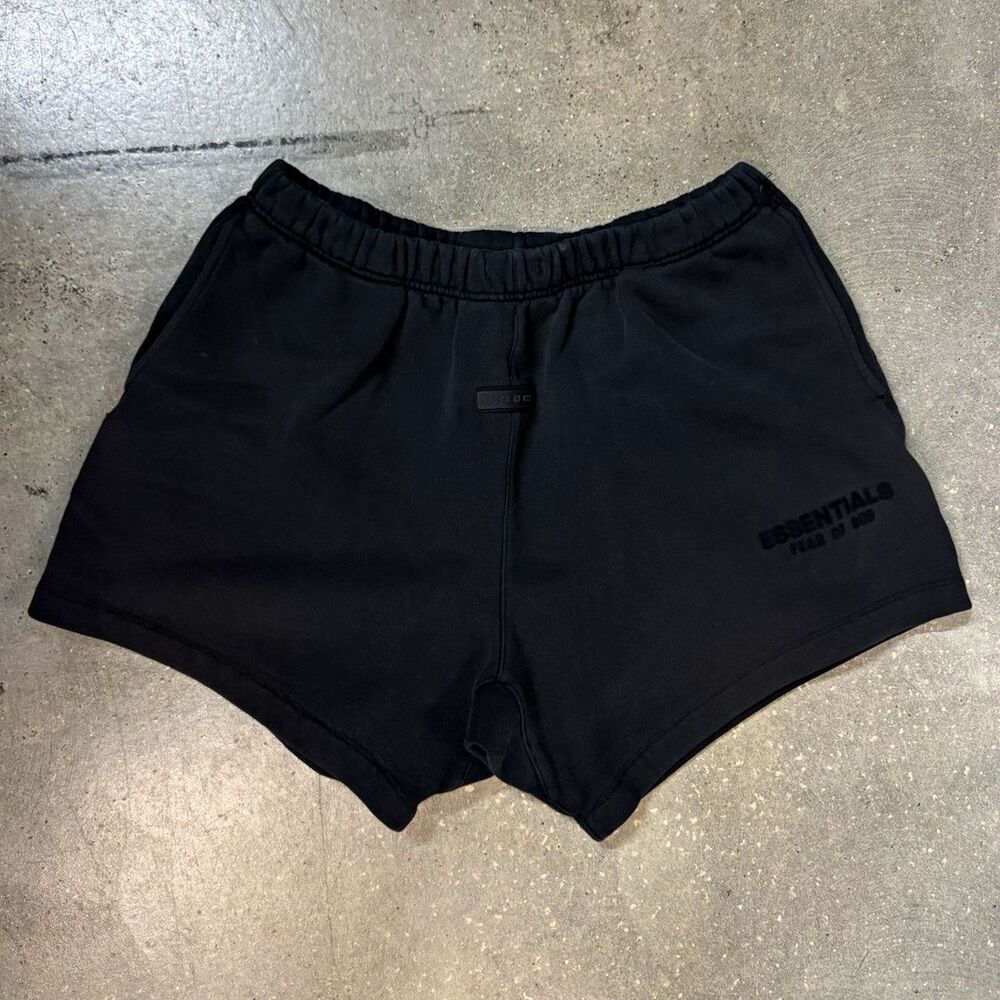 Essentials Fear of God Men’s Black Athletic Sweat Shorts Sz XL